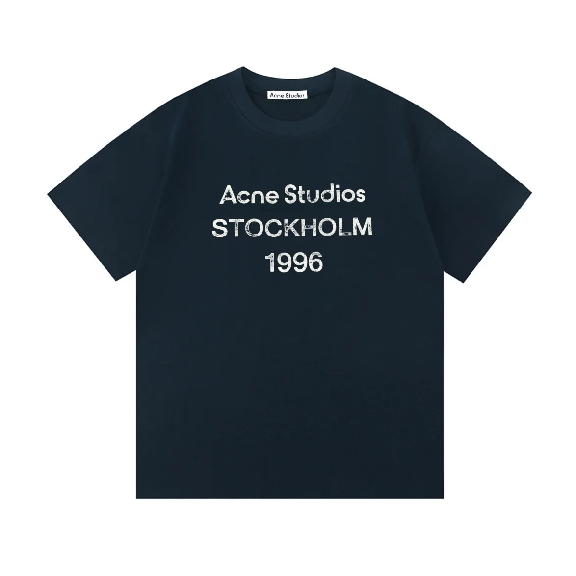 Acne Studios New Arrival logo Same Style t 100％ 32 ：Dark Blue Size：XS S M L